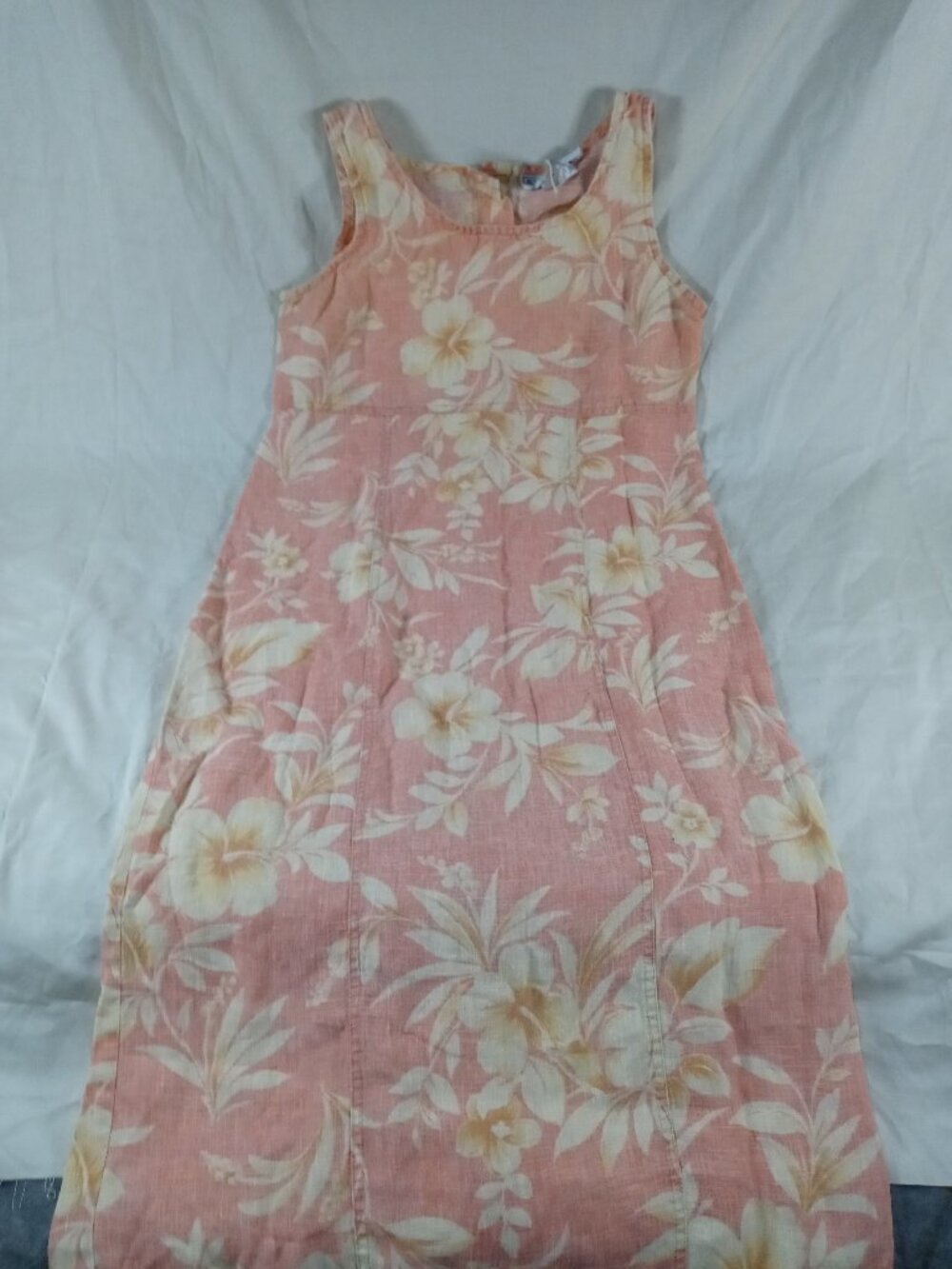 Jessica Howard Women Size Small Orange/ Yellow Flower Maxi Dress in Great Cond